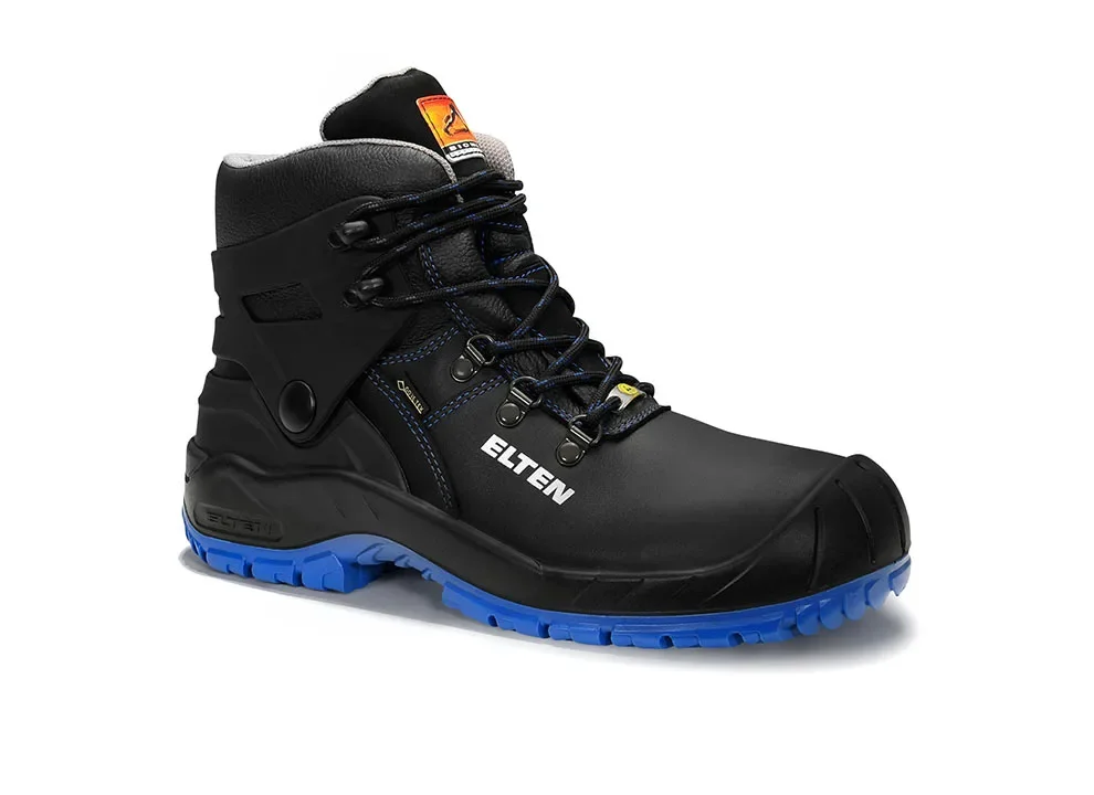 ELTEN RENZO Biomex GTX® blue Mid ESD S3 WR – Schwarz/Blau