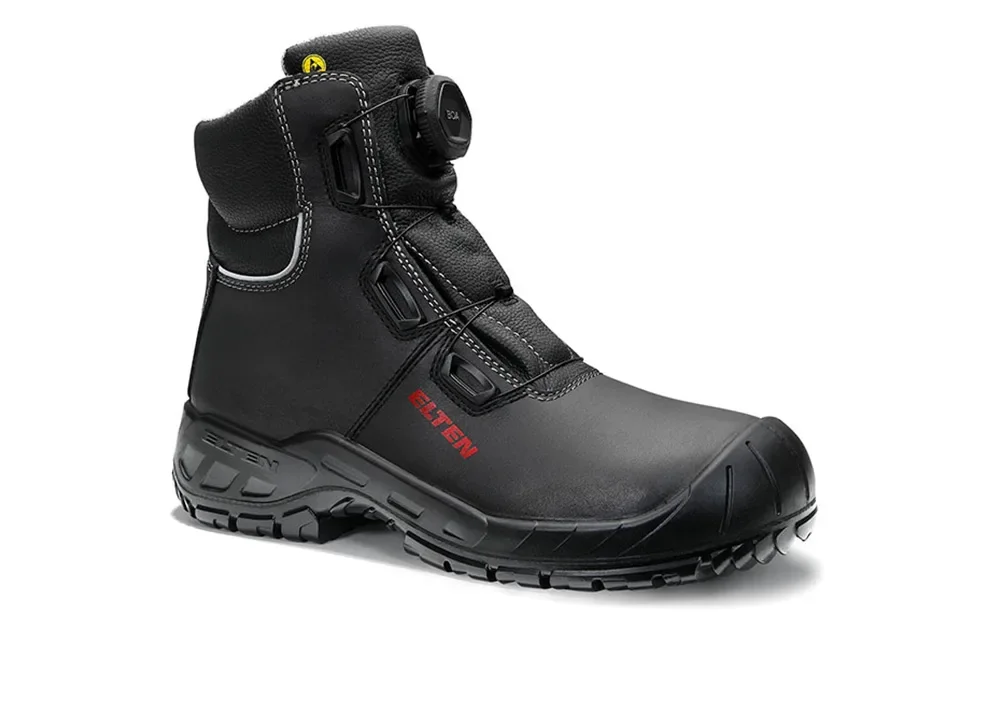 ELTEN LAURENZO BOA® Mid ESD S3S – Schwarz