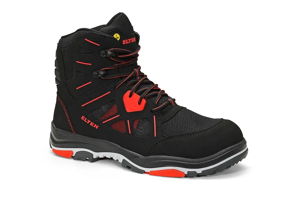 ELTEN ANTHONY red Mid ESD S1 Typ 3 – Schwarz/Rot