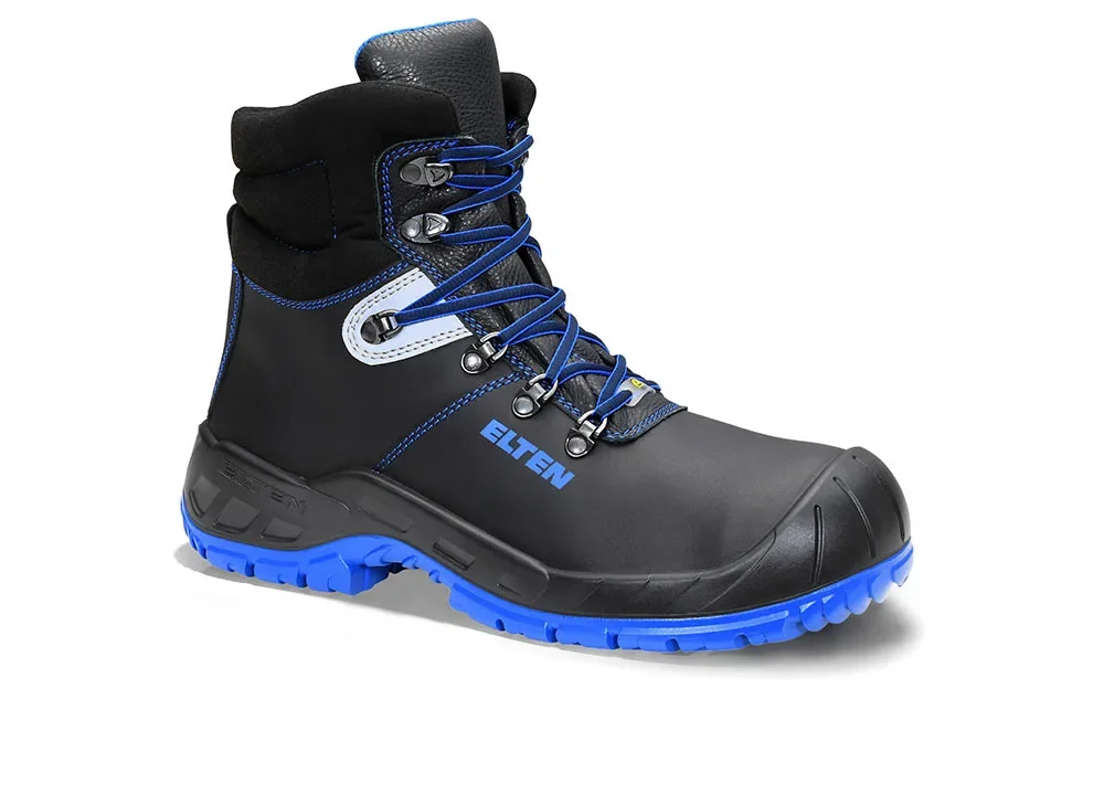 ELTEN ALESSIO XW blue Mid ESD S3S – Schwarz/Blau