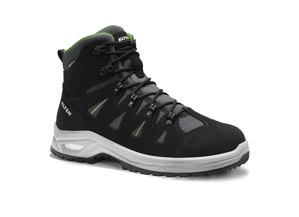 ELTEN RIWEMO XXP GTX® black-green Mid ESD S2 WR – Schwarz/Grün