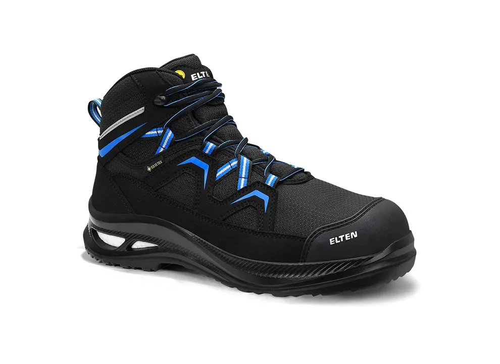 ELTEN FRY XXG Pro GTX® black-blue Mid ESD S3 – Blau/Schwarz
