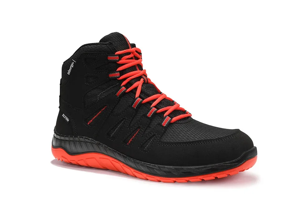 ELTEN MADDOX black-red Mid ESD S3S – Schwarz/Rot