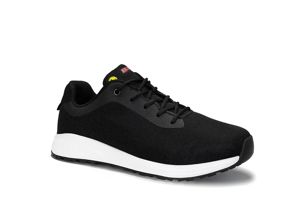 ELTEN MARAIS black Low ESD O1 – Schwarz/Weiß