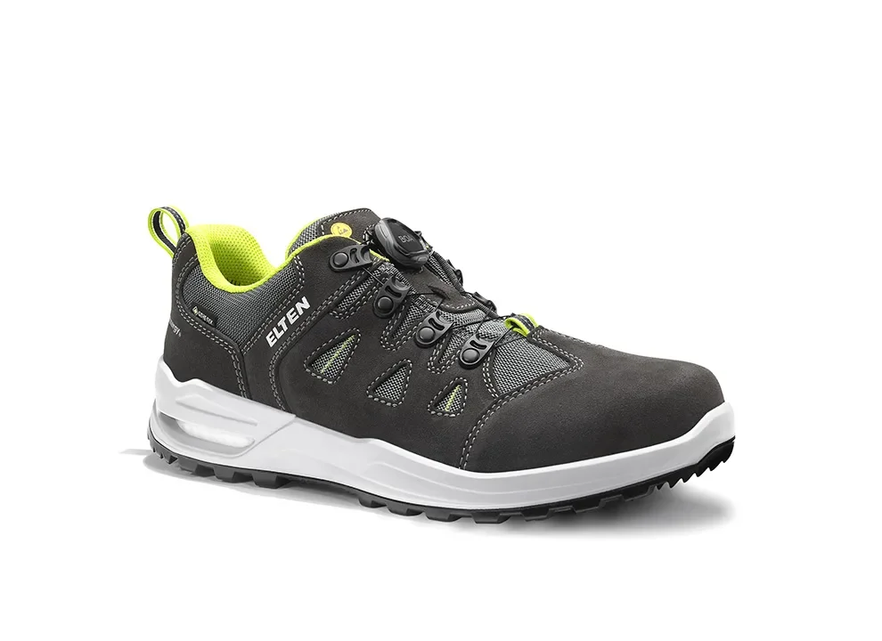 ELTEN RILEY XXF BOA® GTX® grey-lime Low ESD O2 WR – Grau/Grün