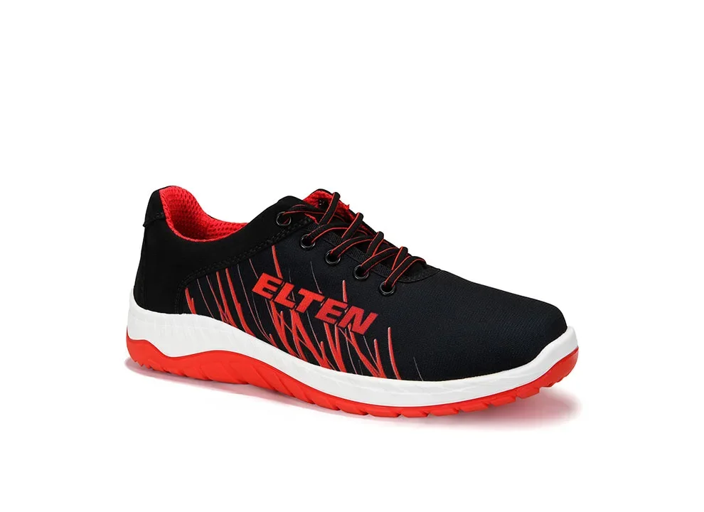 ELTEN LANA black-red Low ESD O1 – Schwarz/Rot/Weiß