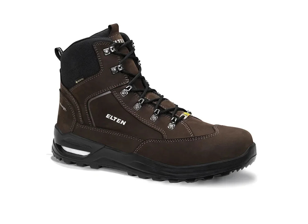 ELTEN RONAN XXF GTX® brown Mid ESD O2 WR – Braun/Schwarz
