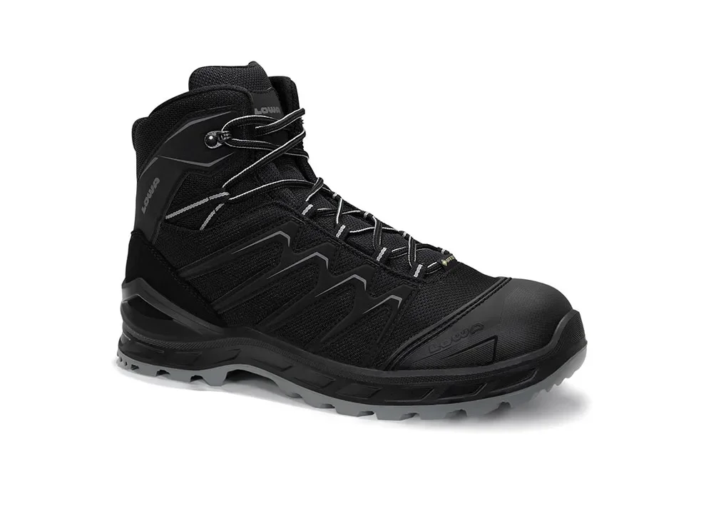 LOWA Work LARROX Work GTX® black-grey Mid S3 – Schwarz/Grau