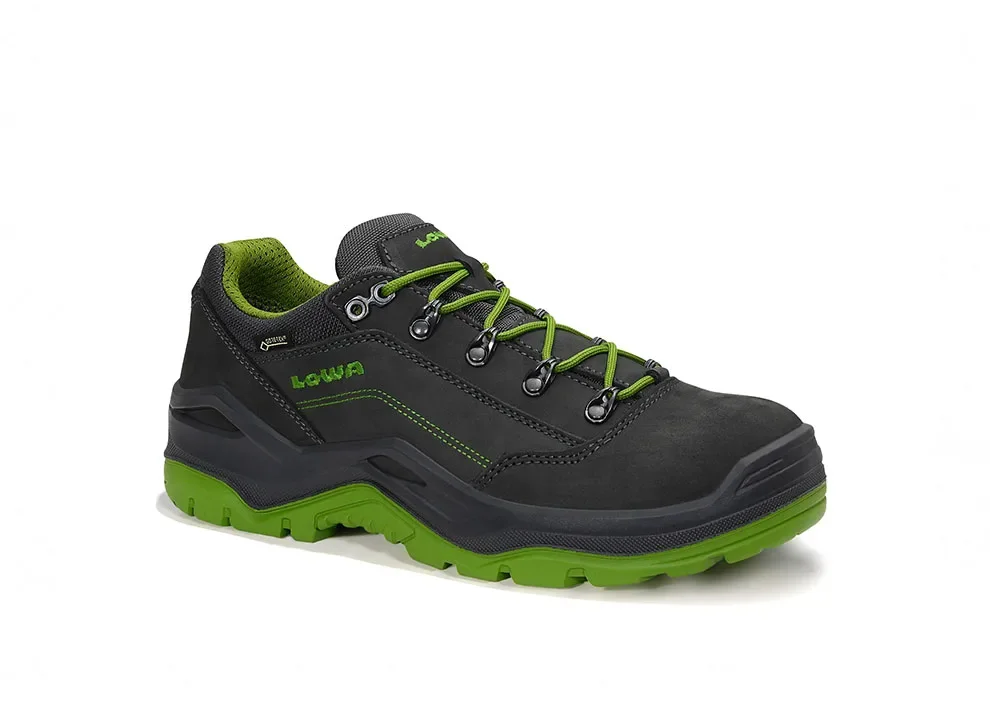 LOWA Work RENEGADE Work GTX® green Lo S3S WR – Schwarz/Grün