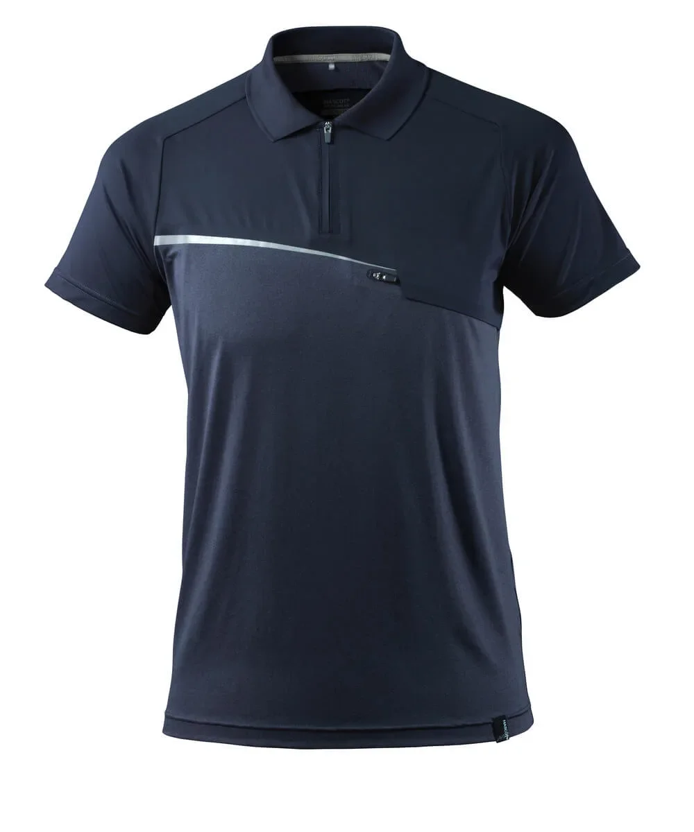 MASCOT® ADVANCED Polo-Shirt mit Brusttasche 17283-945 – Schwarzblau