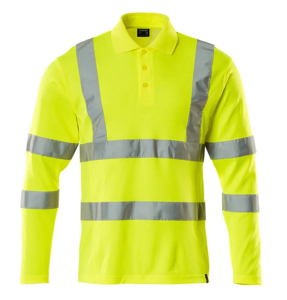 MASCOT® SAFE CLASSIC Polo-Shirt, Langarm 18283-995 – Hi-vis Gelb