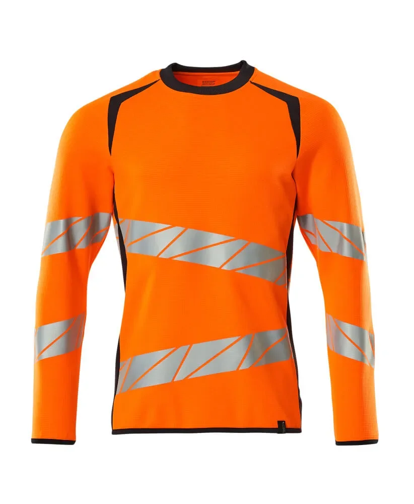MASCOT® ACCELERATE SAFE Sweatshirt 19084-781 – Hi-vis Orange/Schwarzblau