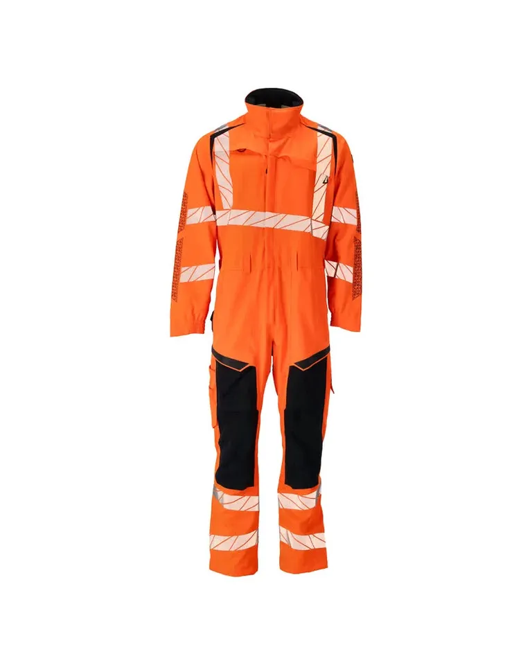 MASCOT® ACCELERATE SAFE Overall mit Knietaschen 19519-236 – Hi-vis Orange/Schwarzblau