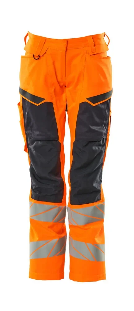 MASCOT® ACCELERATE SAFE Hose mit Knietaschen 19578-236 – Hi-vis Orange/Schwarzblau