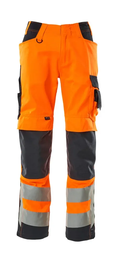 MASCOT® SAFE SUPREME Hose mit Knietaschen 20879-236 – Hi-vis Orange/Schwarzblau
