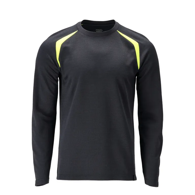 MASCOT® ACCELERATE MULTISAFE Langarmshirt 21581-327 – Schwarzblau/Hi-vis Gelb