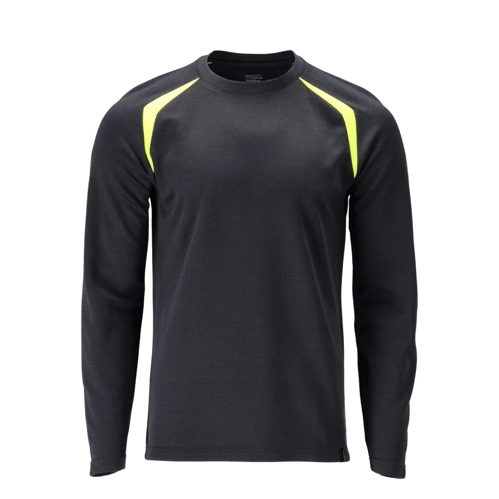 MASCOT® ACCELERATE MULTISAFE Langarmshirt 21581-327 – Schwarzblau/Hi-vis Gelb