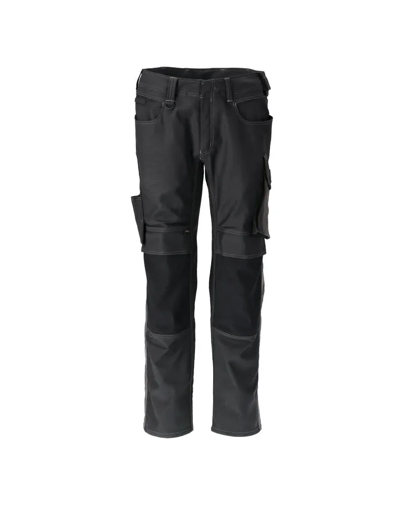 MASCOT® UNIQUE Hose mit Knietaschen 21979-459 – Schwarz/Dunkelanthrazit