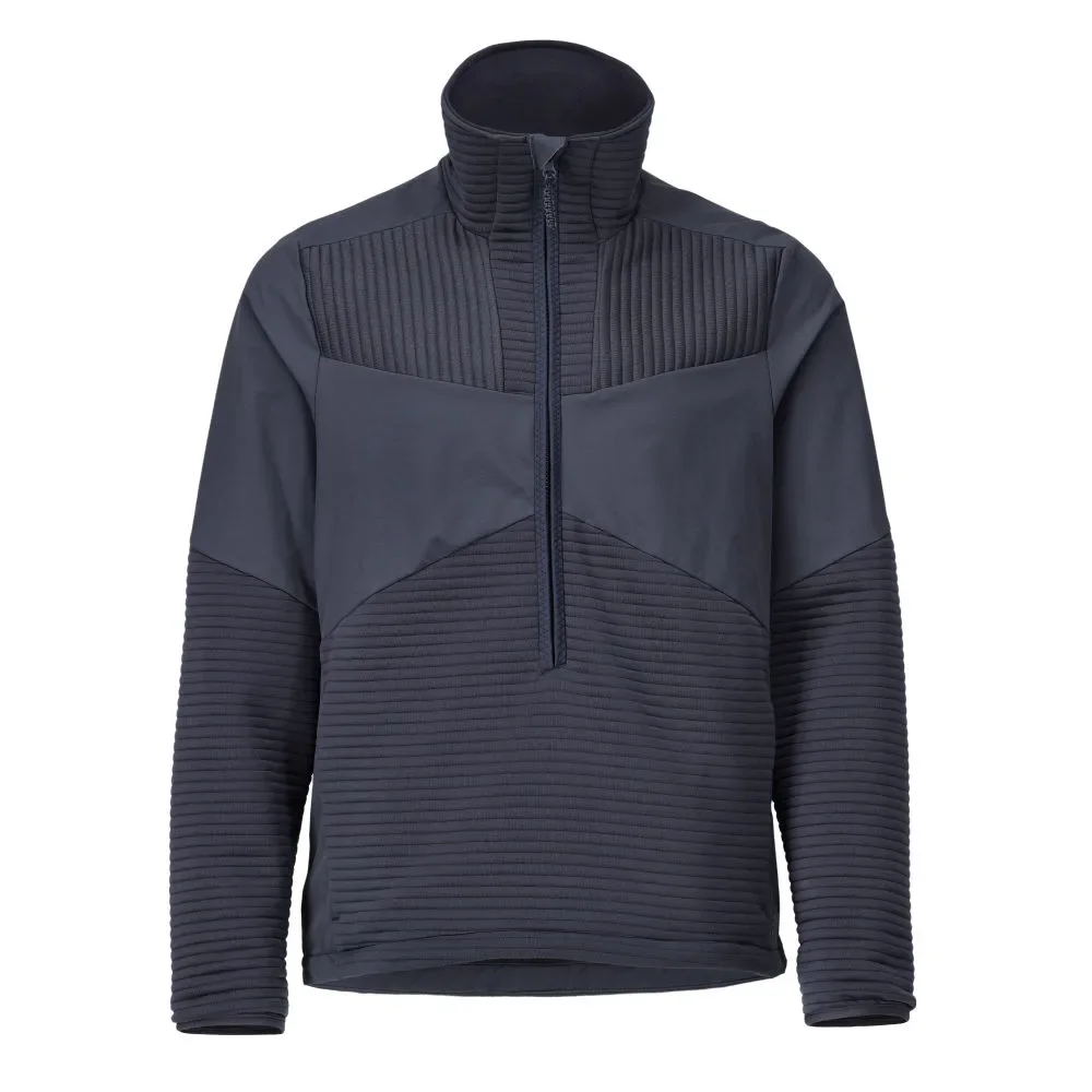 MASCOT® CUSTOMIZED Fleecejacke mit kurzem Reißverschluss und Futter 22005-681 – Schwarzblau