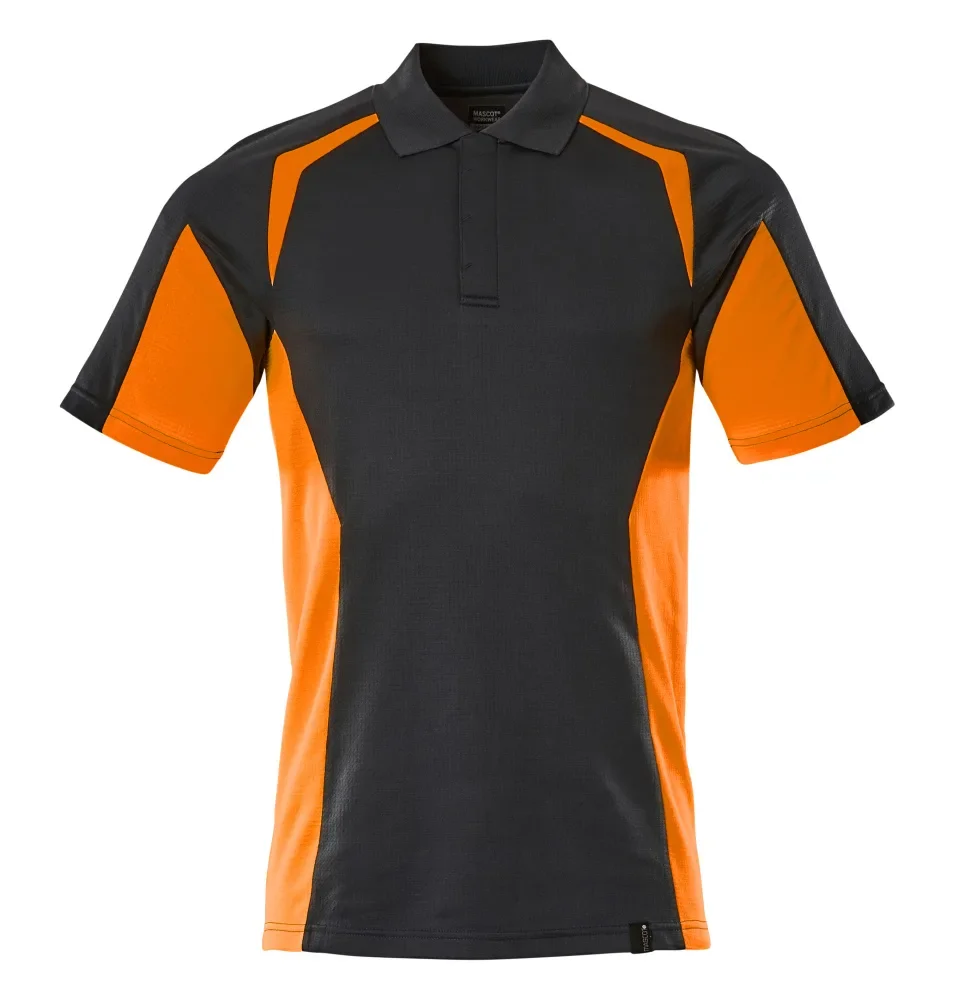 MASCOT® ACCELERATE SAFE Polo-Shirt 22083-771 – Schwarzblau/Hi-vis Orange