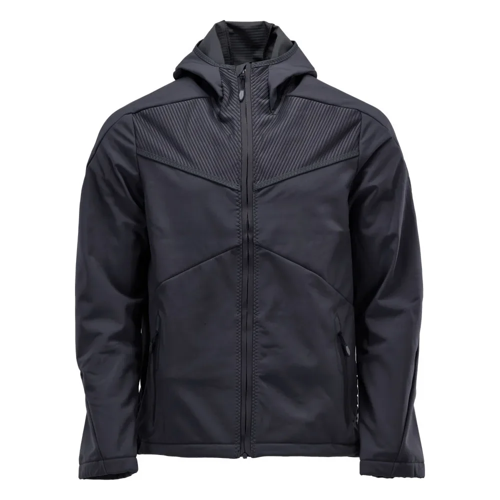 MASCOT® CUSTOMIZED Softshelljacke mit Kapuze 22102-649 – Schwarzblau