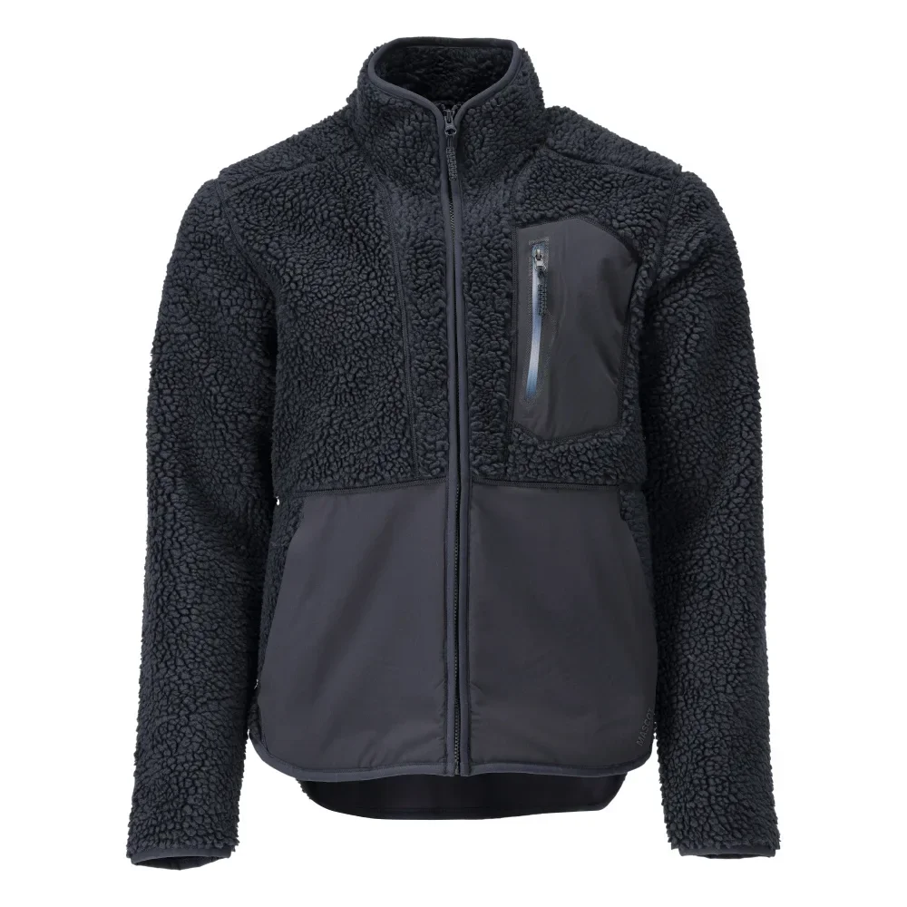 MASCOT® CUSTOMIZED Faserpelz Jacke mit Reißverschluss 22303-682 – Schwarzblau