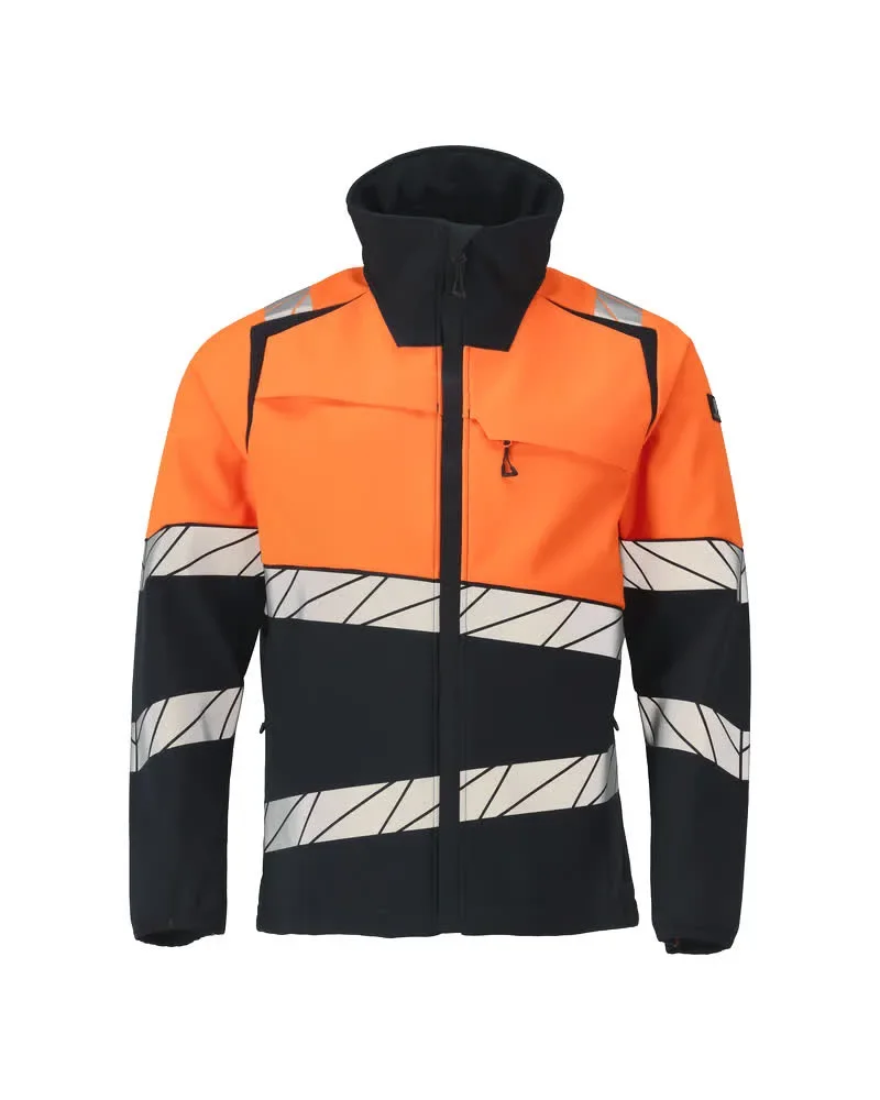 MASCOT® ACCELERATE SAFE Softshelljacke 25002-246 – Schwarzblau/Hi-vis Orange