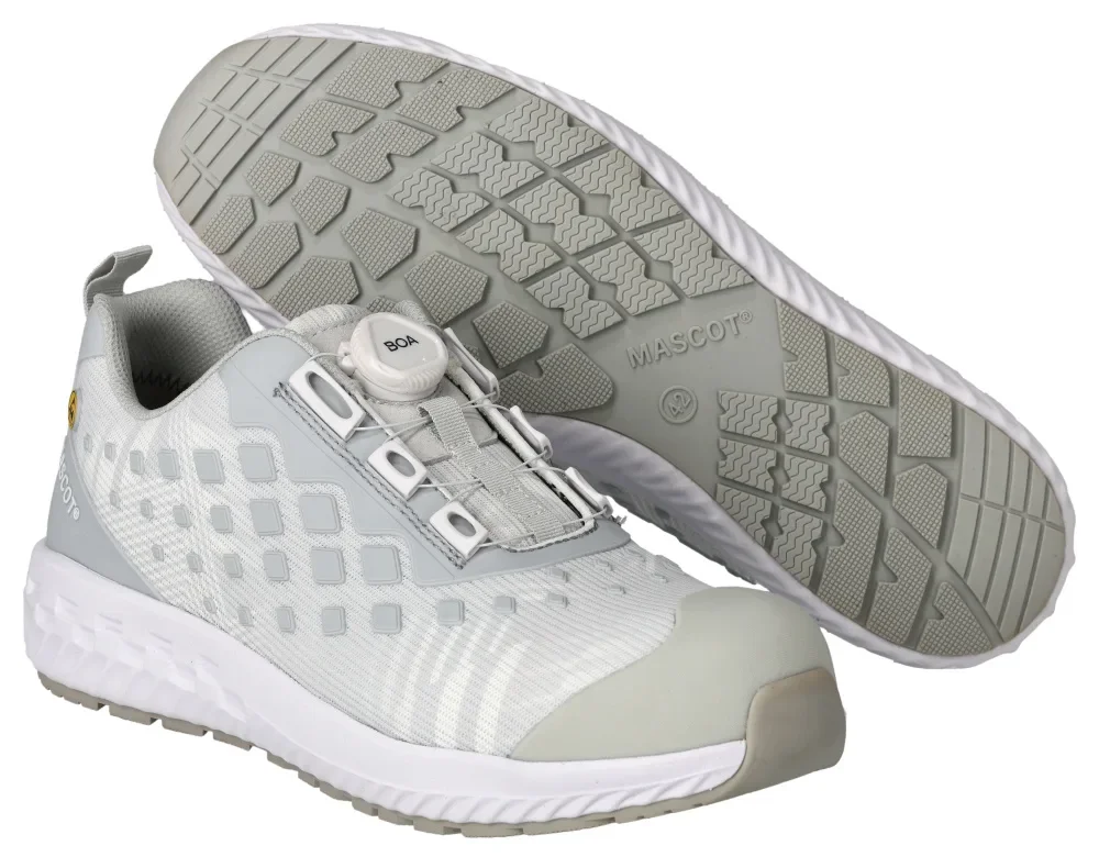 MASCOT® FOOTWEAR CUSTOMIZED Sicherheitsschuhe F0650-704 – Weiss/Hellgrau-meliert