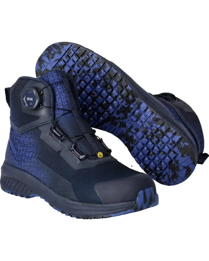 MASCOT® FOOTWEAR ACCELERATE Sicherheitsstiefel F1502-909 – Schwarzblau/Azurblau