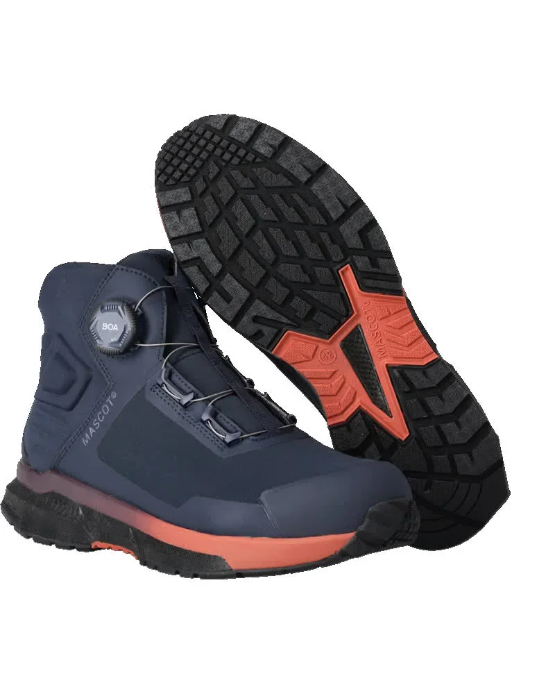 MASCOT® FOOTWEAR CUSTOMIZED Sicherheitsstiefel F1681-704 – Schwarzblau/Bordeaux